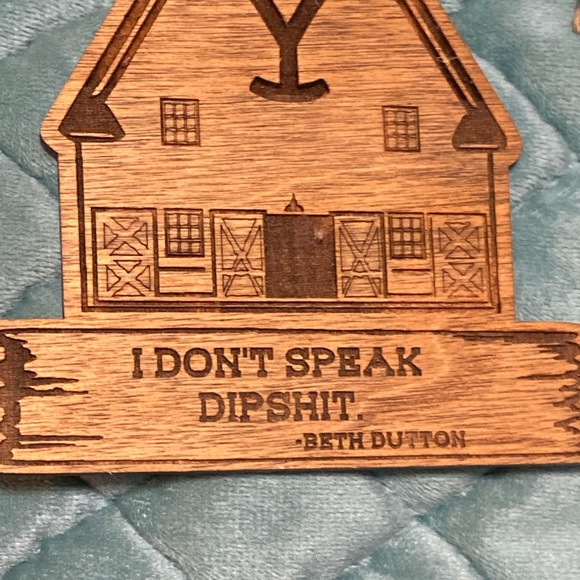 Beth Dutton's Ranch Wisdom Wooden Ornament - Picture 2 of 2